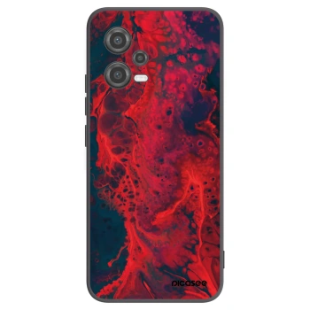 Picasee silikonový černý obal pro Xiaomi Poco X5 - Organic red