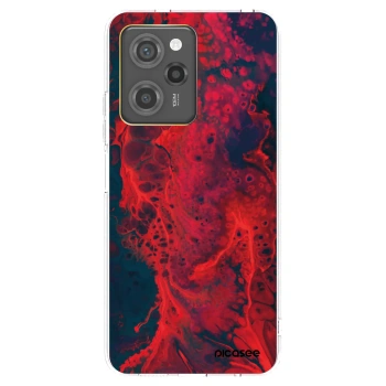 Picasee silikonový průhledný obal pro Xiaomi Poco X5 Pro - Organic red