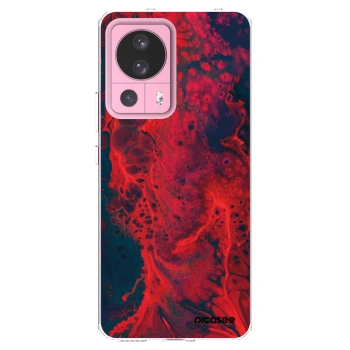 Picasee silikonový průhledný obal pro Xiaomi 13 Lite - Organic red