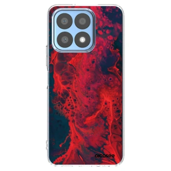 Picasee silikonový průhledný obal pro Honor X8a - Organic red