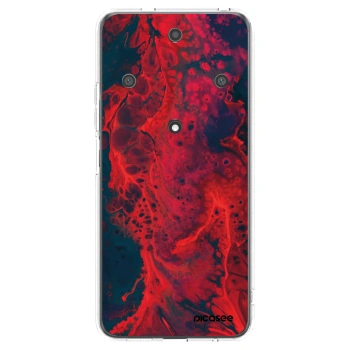 Picasee silikonový průhledný obal pro Honor Magic5 Lite 5G - Organic red