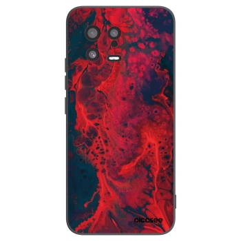 Picasee silikonový černý obal pro Xiaomi 13 - Organic red