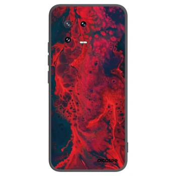 Picasee silikonový černý obal pro Xiaomi 13 Pro - Organic red