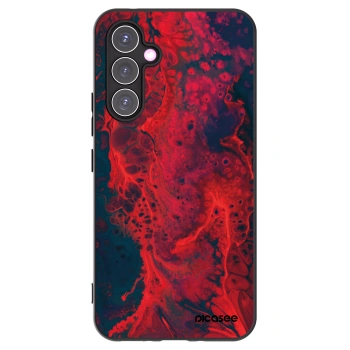 Picasee silikonový černý obal pro Samsung Galaxy A54 5G A546B - Organic red