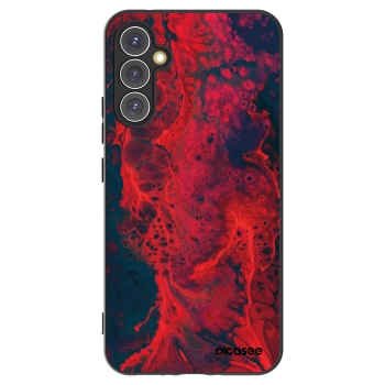 Picasee silikonový černý obal pro Samsung Galaxy A34 5G A346B - Organic red