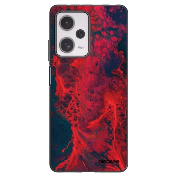 Picasee silikonový černý obal pro Xiaomi Redmi Note 12 Pro+ 5G - Organic red