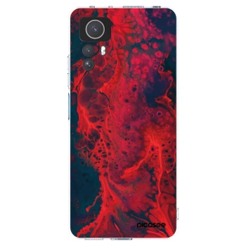 Picasee silikonový průhledný obal pro Xiaomi Redmi Note 12S - Organic red