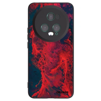 Picasee silikonový černý obal pro Honor Magic5 Pro - Organic red