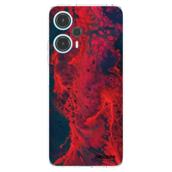 Picasee silikonový průhledný obal pro Xiaomi Poco F5 - Organic red