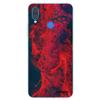 Picasee silikonový průhledný obal pro Huawei Nova 3i - Organic red