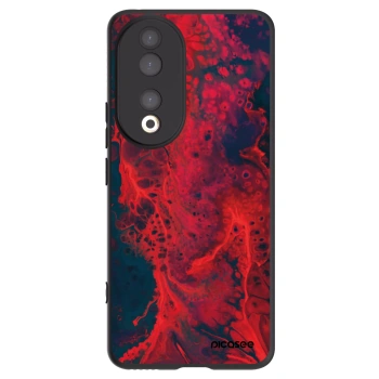 Picasee silikonový černý obal pro Honor 90 5G - Organic red