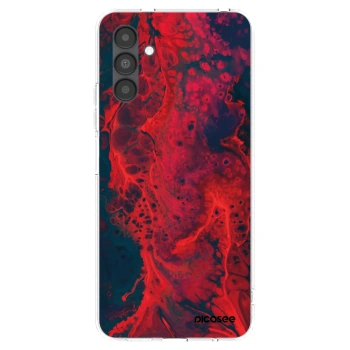 Picasee silikonový průhledný obal pro Samsung Galaxy A04s A047F - Organic red