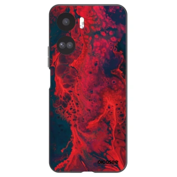 Picasee silikonový černý obal pro Honor 90 Lite 5G - Organic red