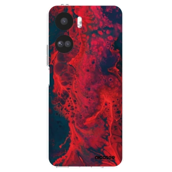Picasee silikonový průhledný obal pro Honor 90 Lite 5G - Organic red