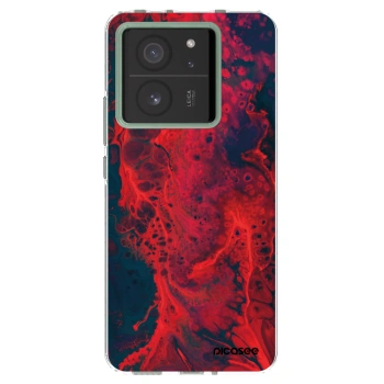 Picasee silikonový průhledný obal pro Xiaomi 13T - Organic red
