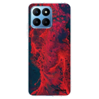 Picasee silikonový průhledný obal pro Honor 70 Lite - Organic red