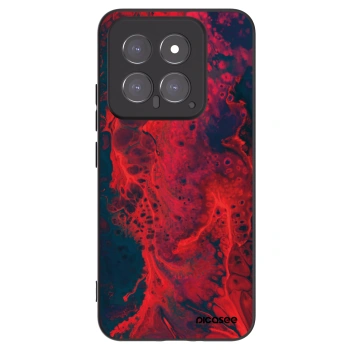 Picasee silikonový černý obal pro Xiaomi 14 - Organic red