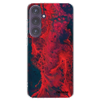 Picasee silikonový průhledný obal pro Samsung Galaxy S24+ S926B 5G - Organic red