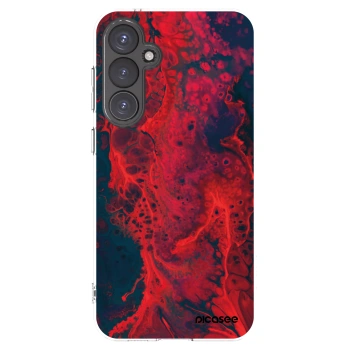 Picasee silikonový průhledný obal pro Samsung Galaxy S23 FE S711B - Organic red