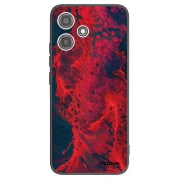 Picasee silikonový černý obal pro Xiaomi Redmi 12 5G - Organic red