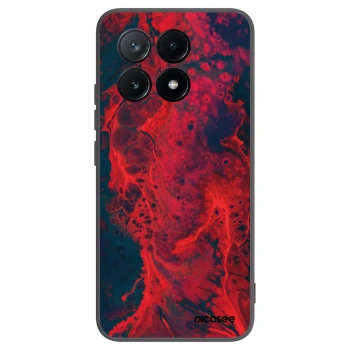 Picasee silikonový černý obal pro Xiaomi Poco X6 Pro - Organic red