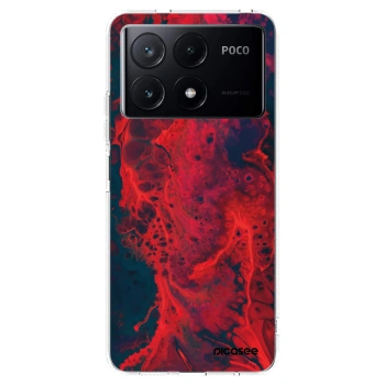 Picasee silikonový průhledný obal pro Xiaomi Poco X6 Pro - Organic red