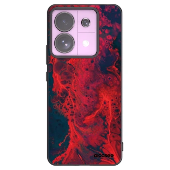 Picasee silikonový černý obal pro Xiaomi Redmi Note 13 Pro 5G - Organic red