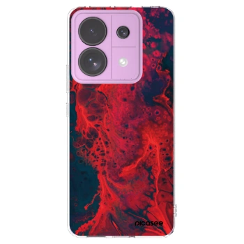 Picasee silikonový průhledný obal pro Xiaomi Redmi Note 13 Pro 5G - Organic red