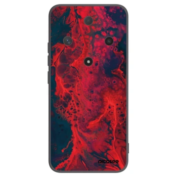 Picasee silikonový černý obal pro Honor Magic6 Lite 5G - Organic red