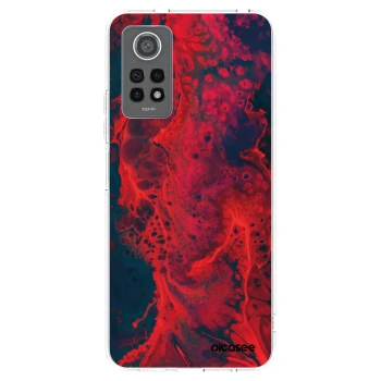 Picasee silikonový průhledný obal pro Xiaomi Redmi Note 12 Pro 4G - Organic red