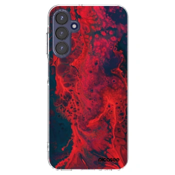 Picasee silikonový průhledný obal pro Samsung Galaxy A15 A155F 4G - Organic red