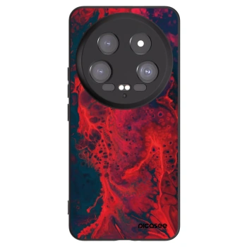 Picasee silikonový černý obal pro Xiaomi 14 Ultra - Organic red