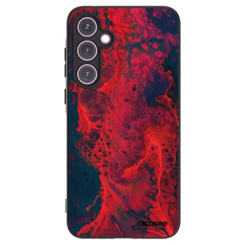 Picasee silikonový černý obal pro Samsung Galaxy A35 5G A356B - Organic red