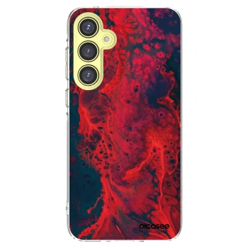 Picasee silikonový průhledný obal pro Samsung Galaxy A35 5G A356B - Organic red