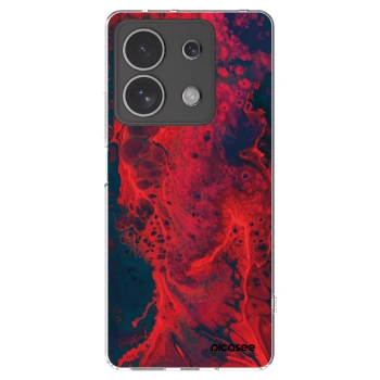 Picasee silikonový průhledný obal pro Xiaomi Redmi Note 13 4G - Organic red