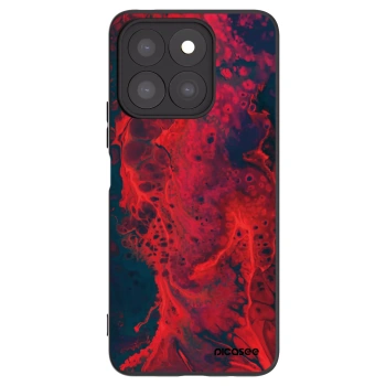 Picasee silikonový černý obal pro Honor X8b - Organic red