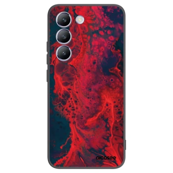 Picasee silikonový černý obal pro Vivo V40 SE 5G - Organic red