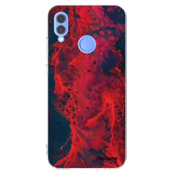 Picasee silikonový průhledný obal pro Honor 10 Lite - Organic red