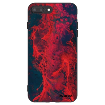 Picasee silikonový černý obal pro Apple iPhone 8 Plus - Organic red