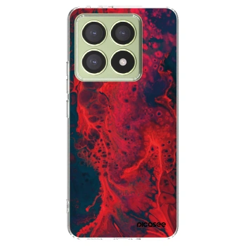 Picasee silikonový průhledný obal pro Xiaomi 14T - Organic red