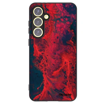 Picasee silikonový černý obal pro Samsung Galaxy S24 FE S721B - Organic red