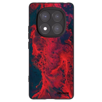 Picasee silikonový černý obal pro Xiaomi Redmi Note 14 Pro 5G - Organic red