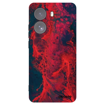 Picasee silikonový černý obal pro Xiaomi Poco X7 - Organic red