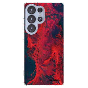 Picasee silikonový průhledný obal pro Samsung Galaxy S25 Ultra 5G - Organic red