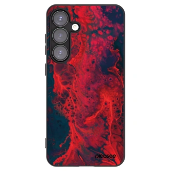 Picasee silikonový černý obal pro Samsung Galaxy S25+ 5G - Organic red