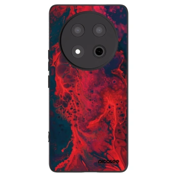 Picasee silikonový černý obal pro Honor Magic7 Lite 5G - Organic red