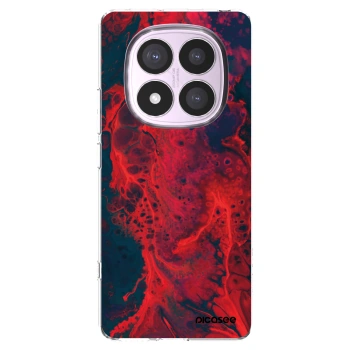 Picasee silikonový průhledný obal pro Xiaomi Redmi Note 14 Pro 4G - Organic red