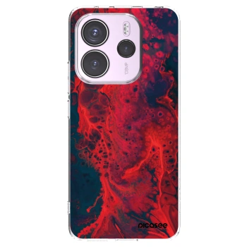 Picasee silikonový průhledný obal pro Xiaomi Redmi Note 14 4G - Organic red