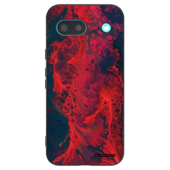Picasee silikonový černý obal pro Google Pixel 8a - Organic red