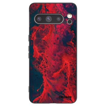 Picasee silikonový černý obal pro Google Pixel 8 Pro - Organic red